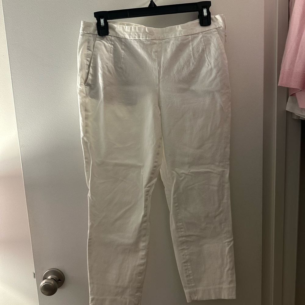J Crew Martie Pant — cotton — side zip
